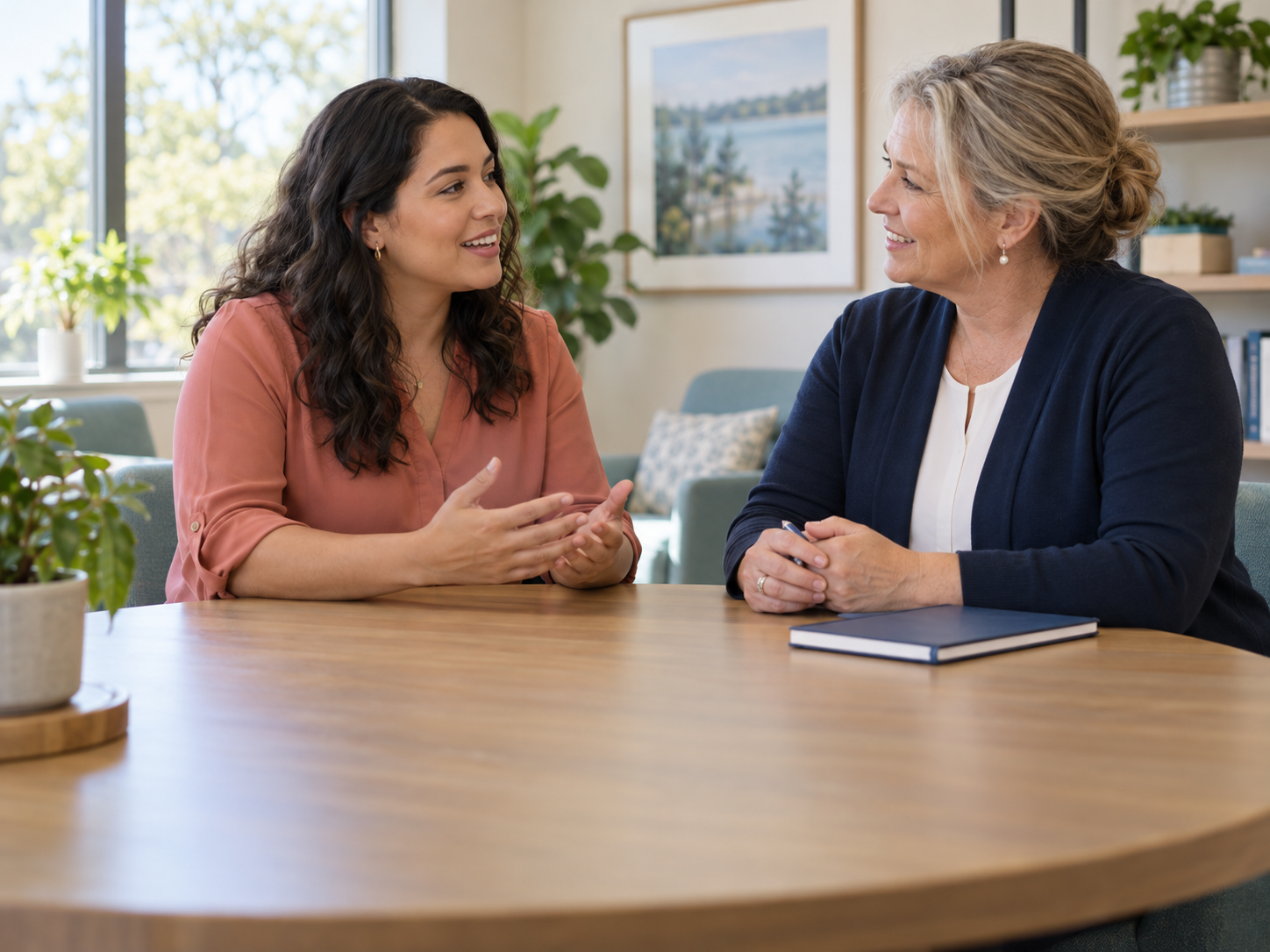 Home care outreach professional building a relationship with a community partner